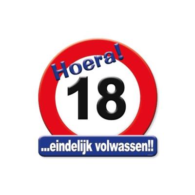 Huldeschild 18 jaar