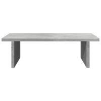 VidaXL Monitorstandaard 50x27x15 cm bewerkt hout betongrijs - thumbnail