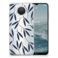 Nokia G20 | G10 | TPU Case | Leaves Blue - thumbnail