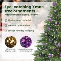 Kunstkerstboom met 150 LED met standaard Groen 150 cm PE en PVC - thumbnail