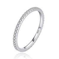 Elenza Sterling .925 Zilveren Draagbare Eternity Ring met Zirkonia-16mm - thumbnail