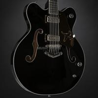 Gretsch G6636-RF Richard Fortus Signature Falcon Black semi-akoestische gitaar met koffer - thumbnail