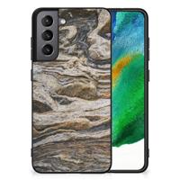 Samsung Galaxy S21FE Marmeren Print Telefoonhoesje Steen - thumbnail