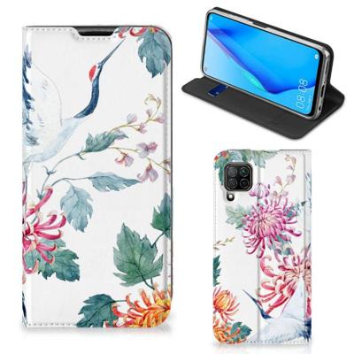 Huawei P40 Lite | Hoesje maken | Bird Flowers