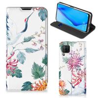 Huawei P40 Lite | Hoesje maken | Bird Flowers - thumbnail