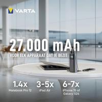 Varta 57984 Powerbank 27000 mAh Quick Charge, USB PD Statusweergave - thumbnail