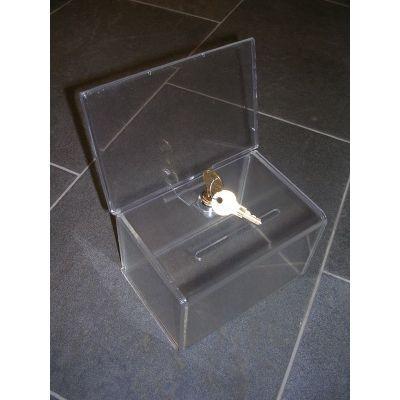 Visitekaartbox mini met kaarthouder+slot