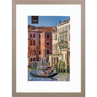 Haes Deco Houten Fotolijst met Passe-partout Venezia bruin voor 1 foto formaat 20x30 of 30x40 -SP12840