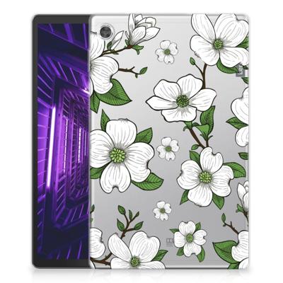 Lenovo Tab M10 Plus Siliconen Hoesje Dogwood Flowers Lenovo Tab M10 Plus Siliconen Hoesje Dogwood Flowers