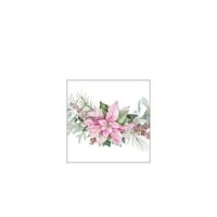 Ambiente Servetten 25cm Pink poinsettia - thumbnail