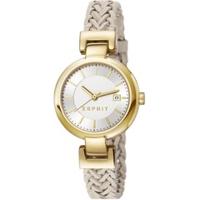 Esprit horlogeband ES107632.009 Leder Beige 10mm - thumbnail