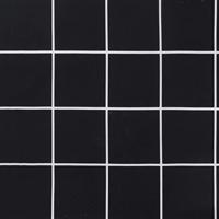 VidaXL Tuinstoelkussens 4 st ruitpatroon 50x50x3 cm stof zwart - thumbnail