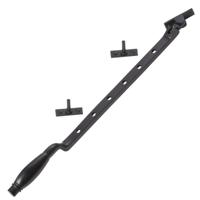 De Oude Deurklink Raamuitzetter Deco mat zwart - thumbnail