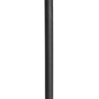 QAZQA Vloerlamp zwart met gouden binnenkant en leeslamp - Jelena - thumbnail