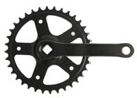 Vinty crankstel 36t. spieloos 130mm 1/8 zwart - thumbnail