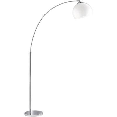 LED Vloerlamp Rond - E27 Fitting - Glans Chroom - Aluminium Design
