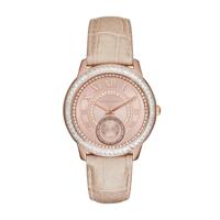 Horlogeband Michael Kors MK2448 Leder Beige 20mm - thumbnail