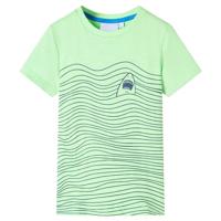 VidaXL Kindershirt 128 neongroen - thumbnail