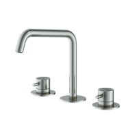Wastafelmengkraan Hotbath Archie 3 Gats Zonder Waste RVS316 - thumbnail