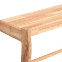 Handdoekenrek 60x25,5x49 cm massief walnotenhout - thumbnail