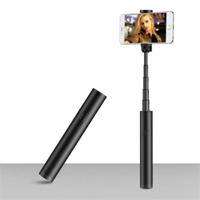 Mini Wireless Bluetooth Phone Selfie Stick Aluminum Handheld Selfie Stick Travel Artifact(Black) - thumbnail
