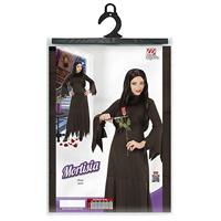 Zwarte Heksenjurk Mortisia vrouw - thumbnail
