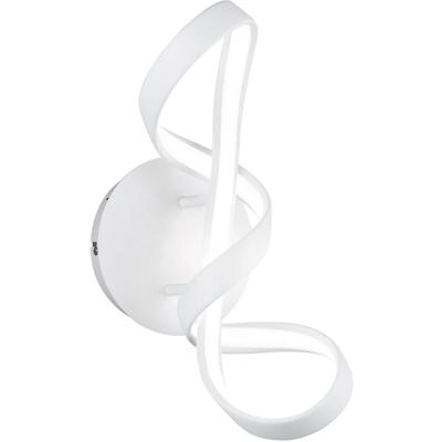 LED Wandlamp 18W - Natuurlijk Wit 4000K - Dimbaar - Mat Wit Aluminium