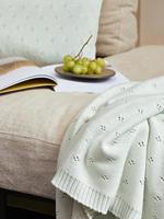 Essenza Essenza knitted Ajour cushion Morning swim 30x50 - thumbnail