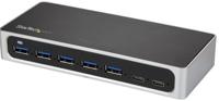 Hub USB Startech HB30C5A2CSC Zwart Zilverkleurig Zwart/Gris - thumbnail