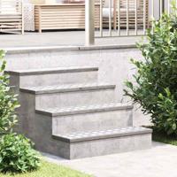 VidaXL Trap tread rechthoekig 4 pcs zilver 80 x 20 cm aluminium - thumbnail