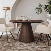 Tower Living Ronde Eettafel 'Premana' Mangohout, 150cm, kleur Bruin - thumbnail