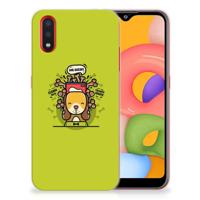 Samsung Galaxy A01 Telefoonhoesje met Naam Doggy Biscuit - thumbnail