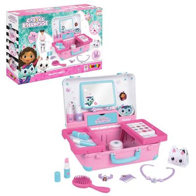 Smoby - Gabby en het Magische Huis - Makkelijk mee te nemen schoonheidskoffertje - Inclusief 13 accessoires: kapsel, nagels, make-up - Smoby - Gabby en het Magische Huis - Makkelijk mee te nemen schoonheidskoffertje - Inclusief 13 accessoires: kapsel, nagels, make-up -
