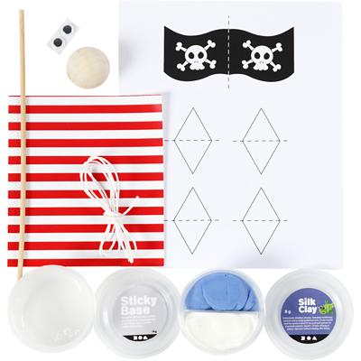 Creativ Company Mini creative kit eierdoos piratenboot