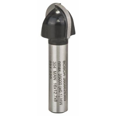 Bosch Accessoires Halfrondprofielfrezen 8 mm, R1 8 mm, D 16 mm, L 12,7 mm, G 45 mm 1st - 2608628369