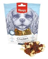 WANPY OVEN-ROASTED CHICKEN JERKY / CALCIUM BONE TWISTS 100 GR - thumbnail