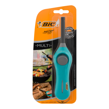 BIC Megalighter standaard, geassorteerde kleuren, blister van 1 stuk