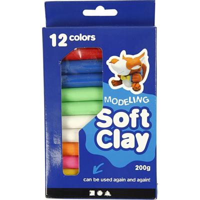 Creativ Company Zachte kleiset met diverse kleuren, 200gr. - thumbnail