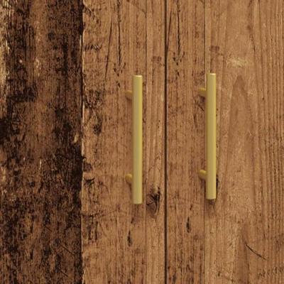 Dressoir 69,5x34x90 cm bewerkt hout oud houtkleurig