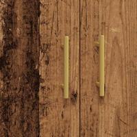 Dressoir 69,5x34x90 cm bewerkt hout oud houtkleurig - thumbnail