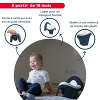 Pot - THERMOBABY - IDEO - Blauw - Met afneembare, ergonomische en robuuste kom - thumbnail