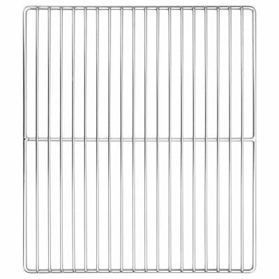 VidaXL Grillrooster zilver 40 x 35 cm roestvrij staal
