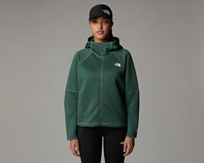 The North Face Dotknit Thermal FZ Hoodie Fleece Dames Duck Green S