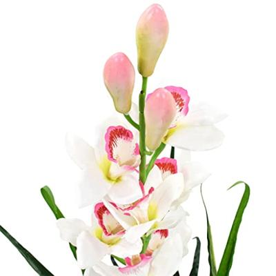 VidaXL Kunstplant met pot cymbidium orchidee 100 cm groen