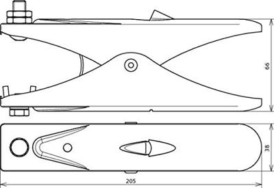 DEHN 546001 EZ 55 FL45 ASM10 V2A Aardingstang DEHN 546001 EZ 55 FL45 ASM10 V2A Aardingstang