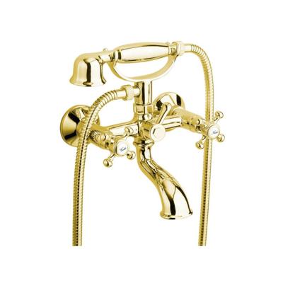 Badmengkraan Sapho Antea met Handdouche 2-knop 11 cm Goud Sapho Badmengkraan Sapho Antea met Handdouche 2-knop 11 cm Goud Sapho