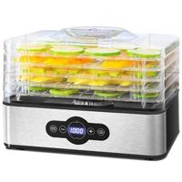 Voedseldroger RVS - 5 Lagen Dehydrator - Zilver - 240W - thumbnail