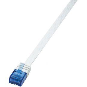 LogiLink CF2101U RJ45 Netwerkkabel, patchkabel CAT 6 U/UTP 15.00 m Wit Zeer flexibel 1 stuk(s)