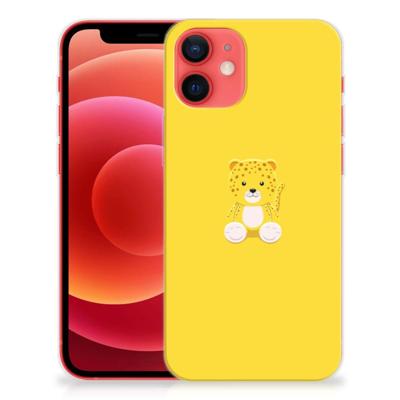 iPhone 12 Mini Telefoonhoesje met Naam Baby Leopard
