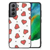Samsung Galaxy S21FE Back Case Hearts - thumbnail